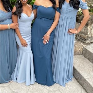 Azazie Jordan dress in Neptune.